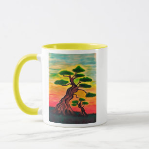 Fiery orange sky mug