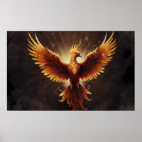 Fiery Phoenix Cushion