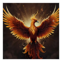 Fiery Phoenix Cushion