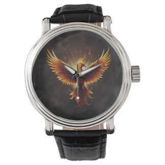 Fiery Phoenix Cushion Watch