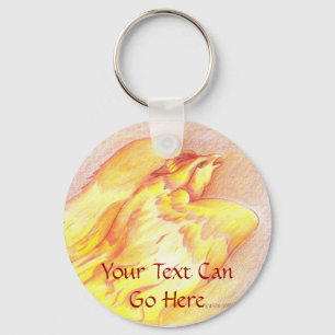 Fiery Phoenix Keychain