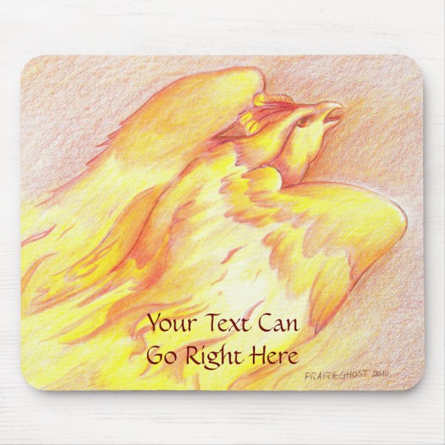 Fiery Phoenix Mousepad (Front)