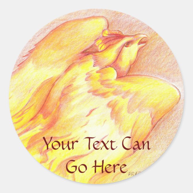 Fiery Phoenix Stickers (Front)