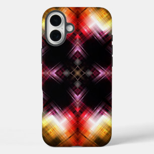 Fiery Prism Abstract with Radiant Red & Gold Glow iPhone 16 Plus Case