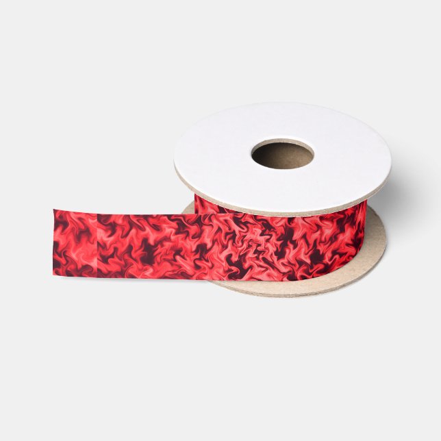 Fiery Red Satin Ribbon (Spool)