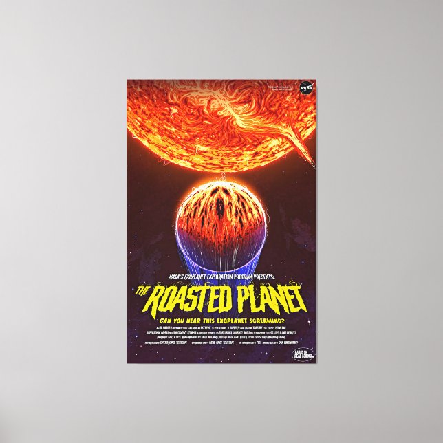 Fiery Red Terrifying Planet Canvas Print (Front)