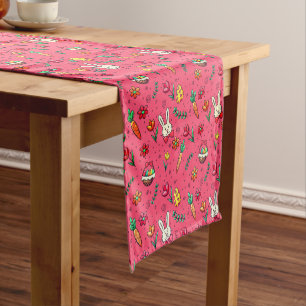 Fiery Rose Easter Pattern Table Runner