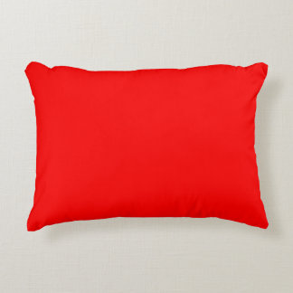 Fiery Scarlet Red Palette Decorative Cushion