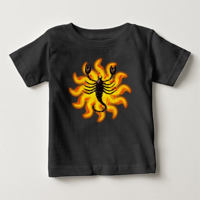 Fiery Scorpio Baby T-Shirt (Front)
