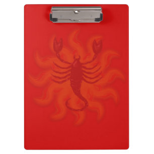 Fiery Scorpio Clipboard
