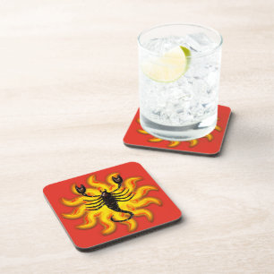 Fiery Scorpio Coaster