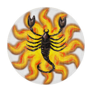 Fiery Scorpio Cutting Board