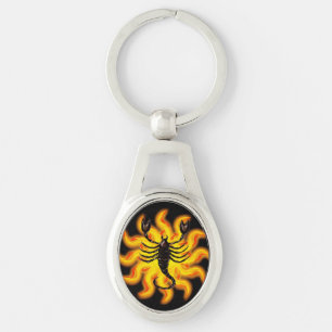 Fiery Scorpio Key Ring