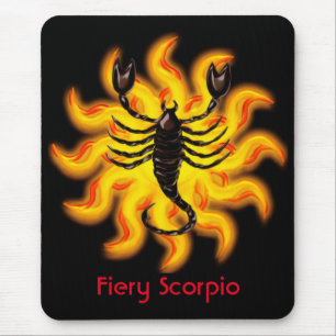 Fiery Scorpio Mouse Pad