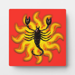 Fiery Scorpio Plaque