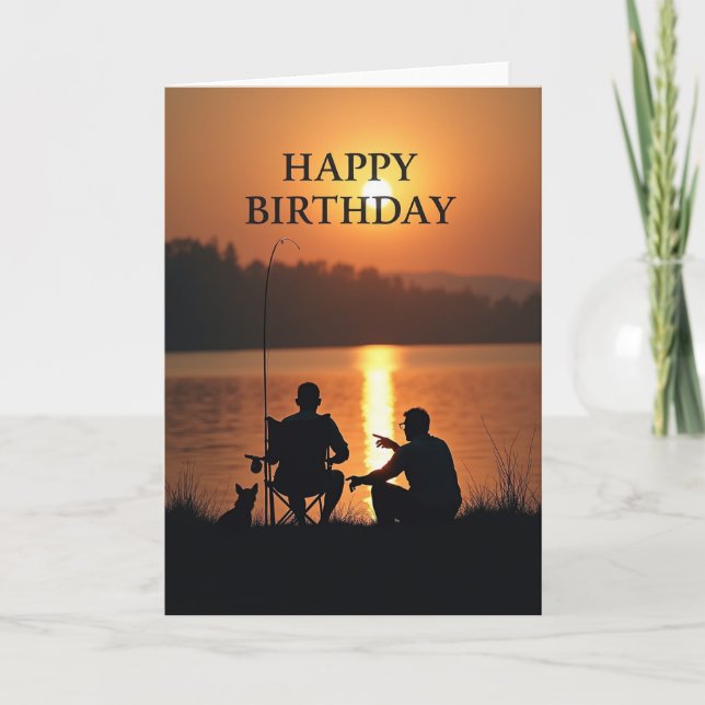 Fiery Sky Birthday Card (Front)
