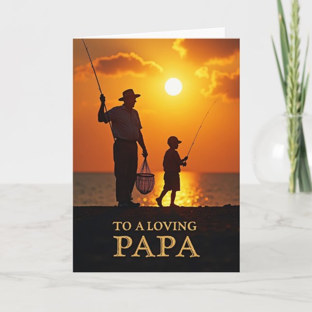 Fiery Sky Fathers Day Card (Front)