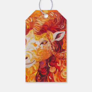 Fiery Solar Capricorn Spirit Gift Tags