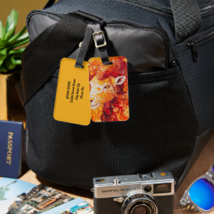 Fiery Solar Capricorn Spirit Luggage Tag