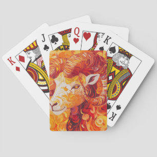 Fiery Solar Capricorn Spirit Playing Cards