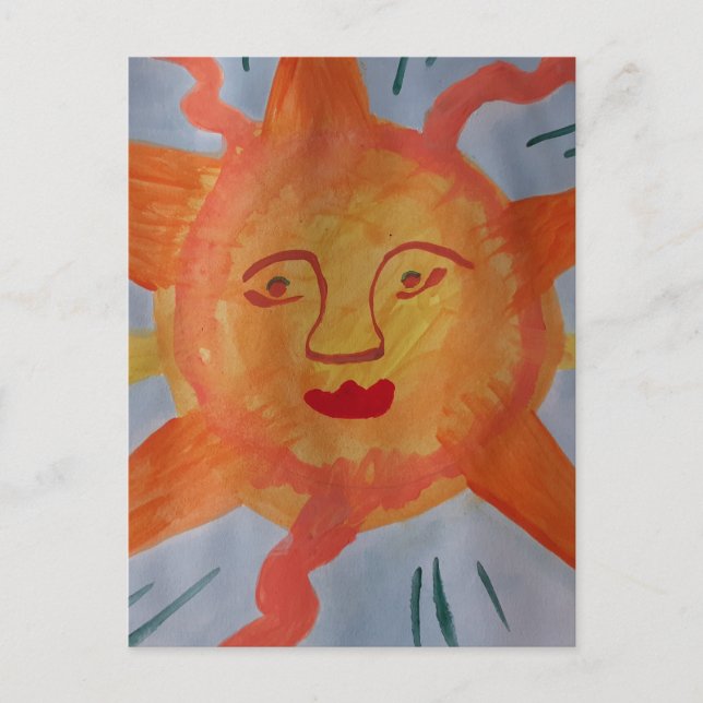Fiery Sun Postcard (Front)