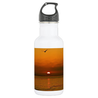FIERY SUNSET AT THE PACIFIC OCEAN 532 ML WATER BOTTLE
