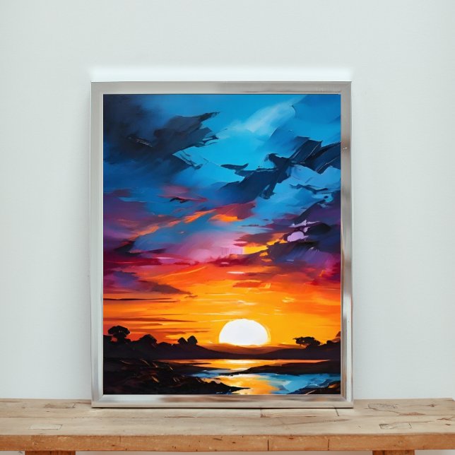  Fiery Sunset Canvas Print (Creator Uploaded)