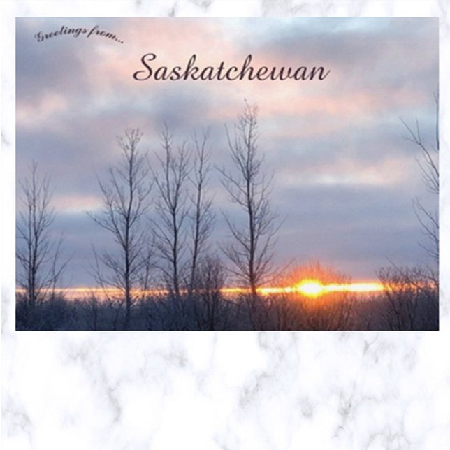 Fiery Sunset in Archydal Saskatchewan Canada Postcard (Creator Uploaded)