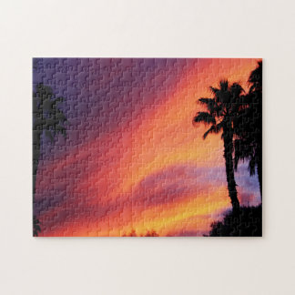 Fiery Sunset Jigsaw Puzzle