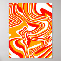 Fiery Swirls – Bold and Energetic Abstract Art