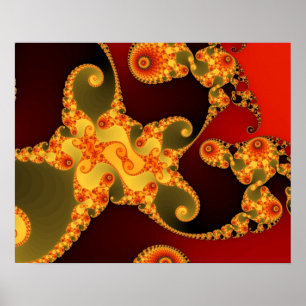 Fiery Tentacles Poster