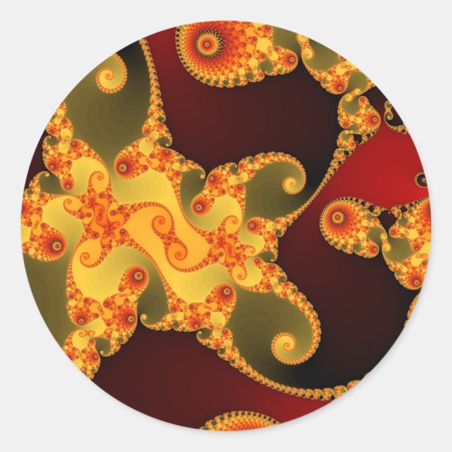 Fiery Tentacles Stickers (Front)