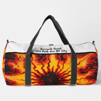 Fiery Tie Dye Burst Monogram Personalised Kit