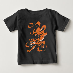 Fiery Tiger: Asian Bold Design Baby T-Shirt
