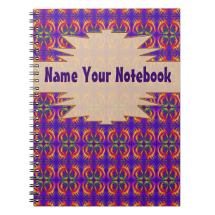 Fiery Tribal Pattern Notebook
