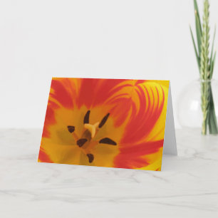 Fiery Tulip Greeting Card
