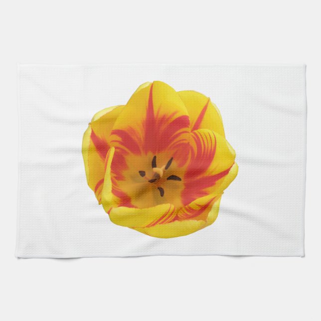 Fiery Tulip Kitchen Towel (Horizontal)