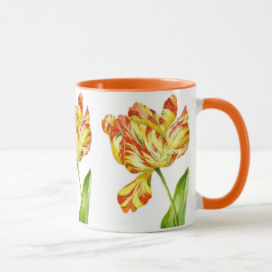 Fiery Tulips on a Combo Mug