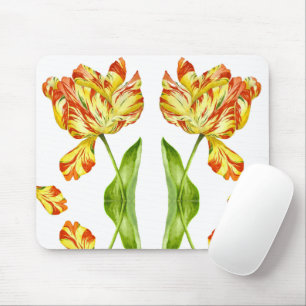 Fiery Tulips on a Mousepad