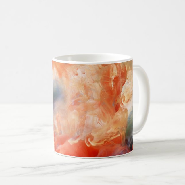Fiery Veins of Liquid Marble Coffee Mug (Front Right)