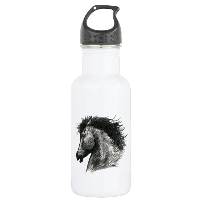 Fiery Wild Horse 532 Ml Water Bottle (Front)