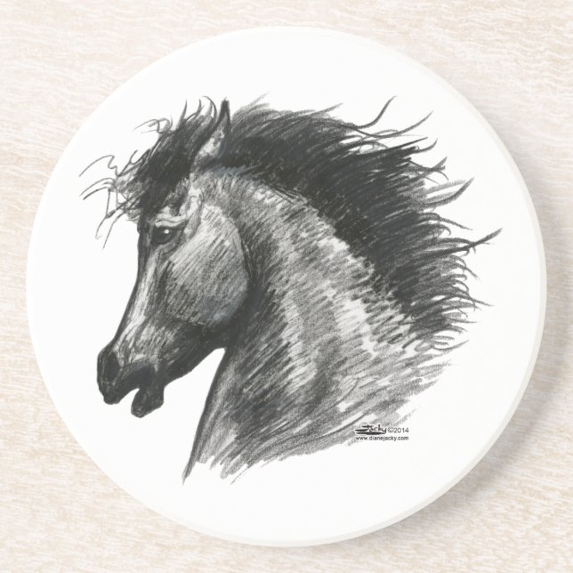 Fiery Wild Horse Coaster (Front)