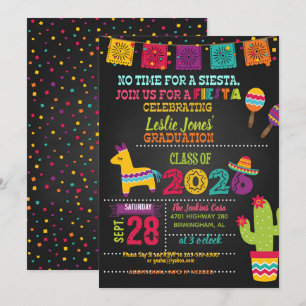 Fiesta 2026 Graduation Invitation - Blk
