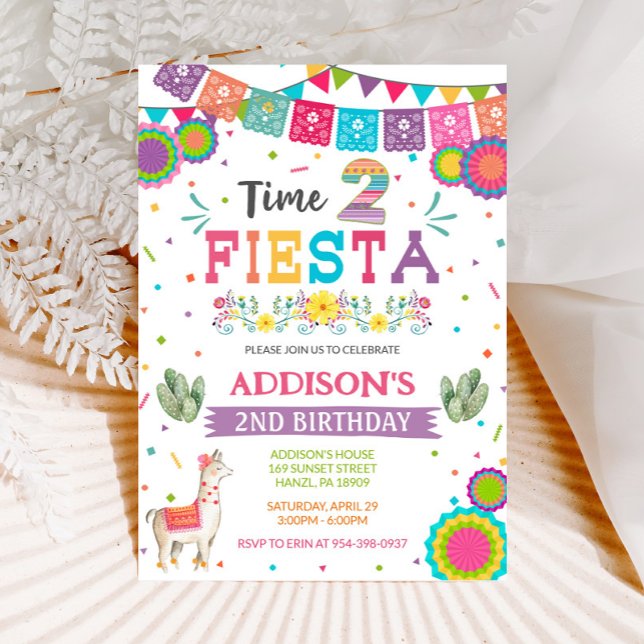 Fiesta 2nd Birthday Invitation (Creator Uploaded)