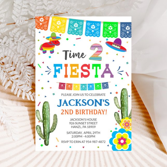 Fiesta 2nd Birthday Invitation (Creator Uploaded)