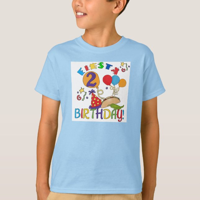 Fiesta 2nd Birthday T shirts and Gifts (Front)