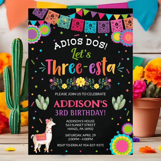Fiesta 3rd birthday invitation (Creator Uploaded)