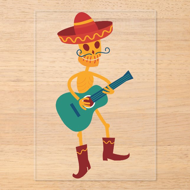 Fiesta Acrylic Party Invitation (Front)