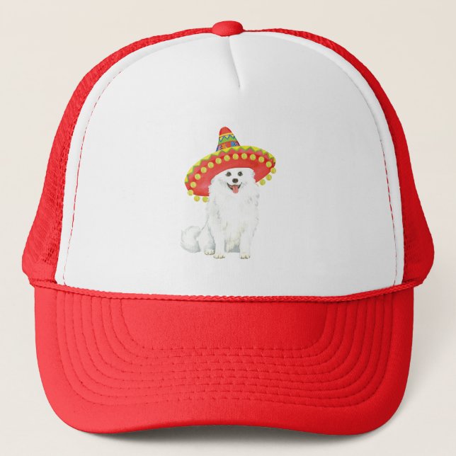 Fiesta American Eskimo Dog Trucker Hat (Front)