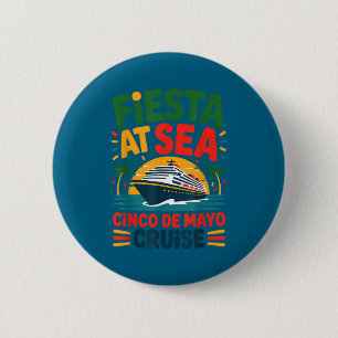 Fiesta at sea cinco de mayo cruise 2026 6 cm round badge